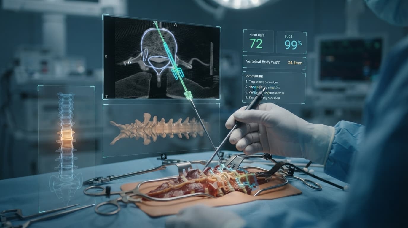 Augmented surgical scene